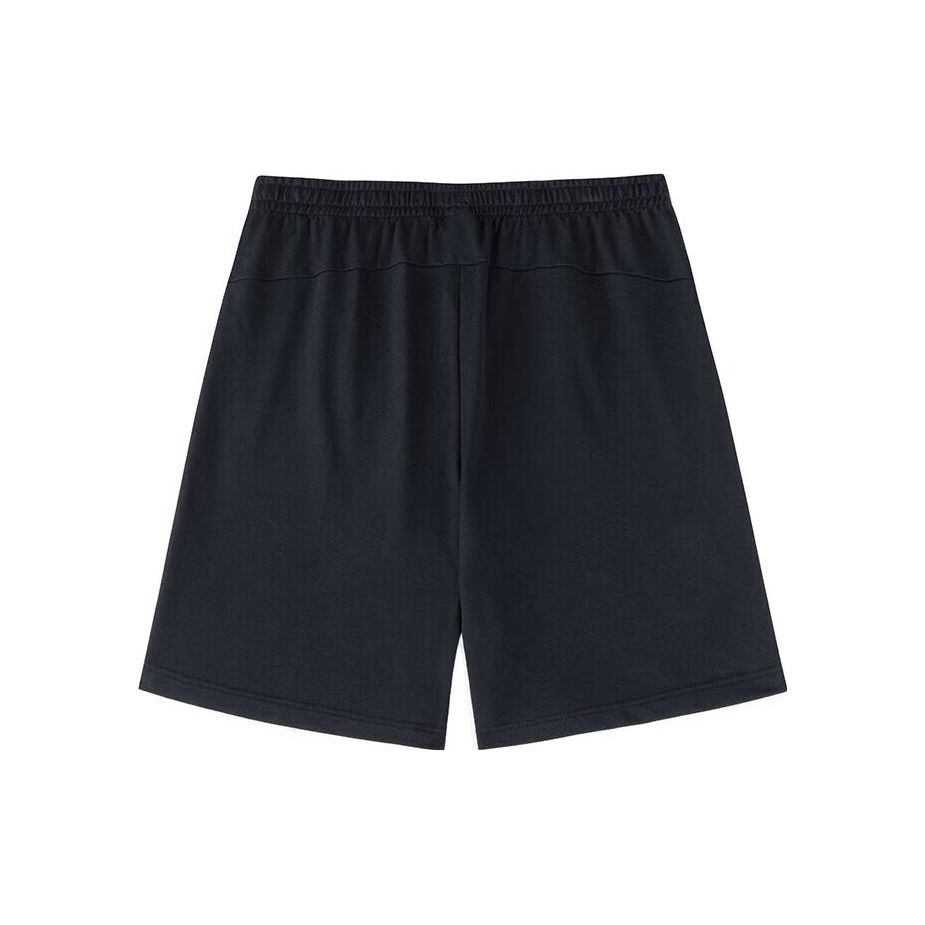 Anta Training Series Logo Mid-Waist Straight Loose Five-Point Shorts Men shorts Basic-Black 952327317-4