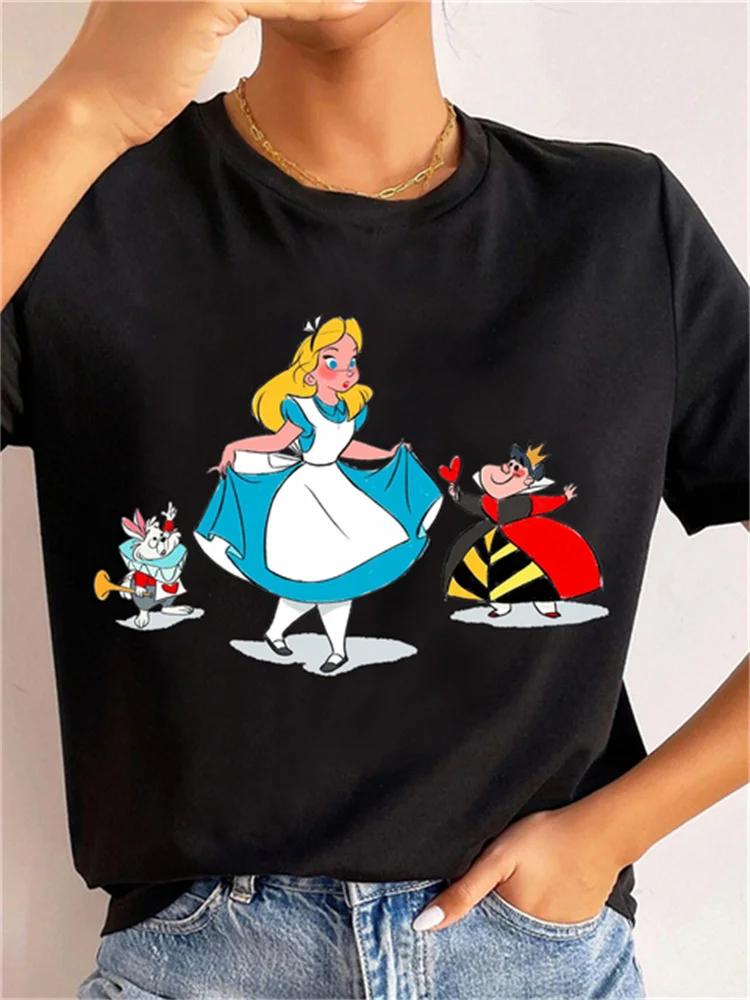 Cartoon Unisexs Tshirt Snow White and The Seven Dwarfs Print Street Casual Loose Short Sleeve Top Unisex Cool