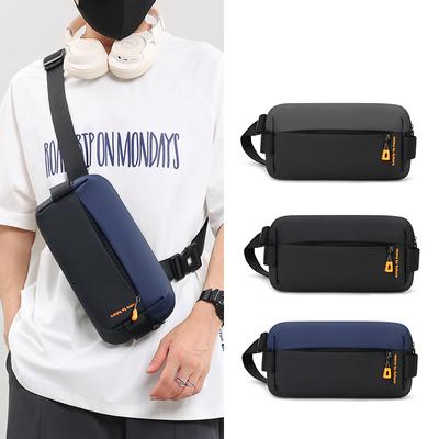 Pendler Herren Brusttasche Sport Colorblock Schultertasche Umhängetasche