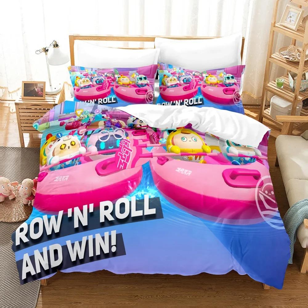 3D Eggy Party Bedding Sets Comforter Quilt Duvet Cover Pillow Case Kids Adult Size Soft Comfortable