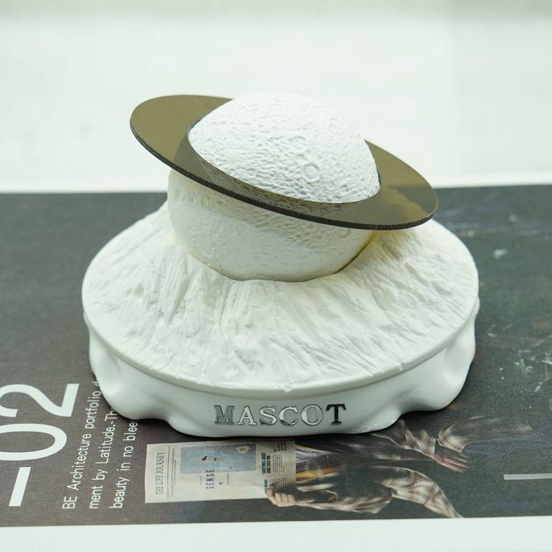 

Planet-Shaped Car Air Freshener Stone Desktop Ornament, Moon-Shaped Fragrance Diffuser, Christmas and New Year Gift for Boyfriend, Birthday Present White Ball (Primary Color) + White Background