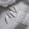 TENSOR 5D Embossed Frosted Japanese Nail Stickers, Self-Adhesive and Durable (Model TS-1793)