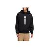 Adidas Originals Solid Pillar Logo Print Hoodie Men Tops Black EC7322