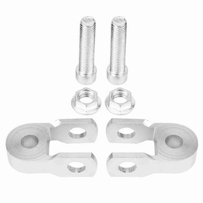 2 stücke Universal Motorrad Hinten Stoßdämpfer Riser Höhe Erweiterung Silber Mit Schraube