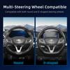 Suitable for Chevrolet Carbon Fiber Texture Steering Wheel Cover with Segmented Quick-Release Design, Durable, for Silverado, Equinox, Trax, Onix
