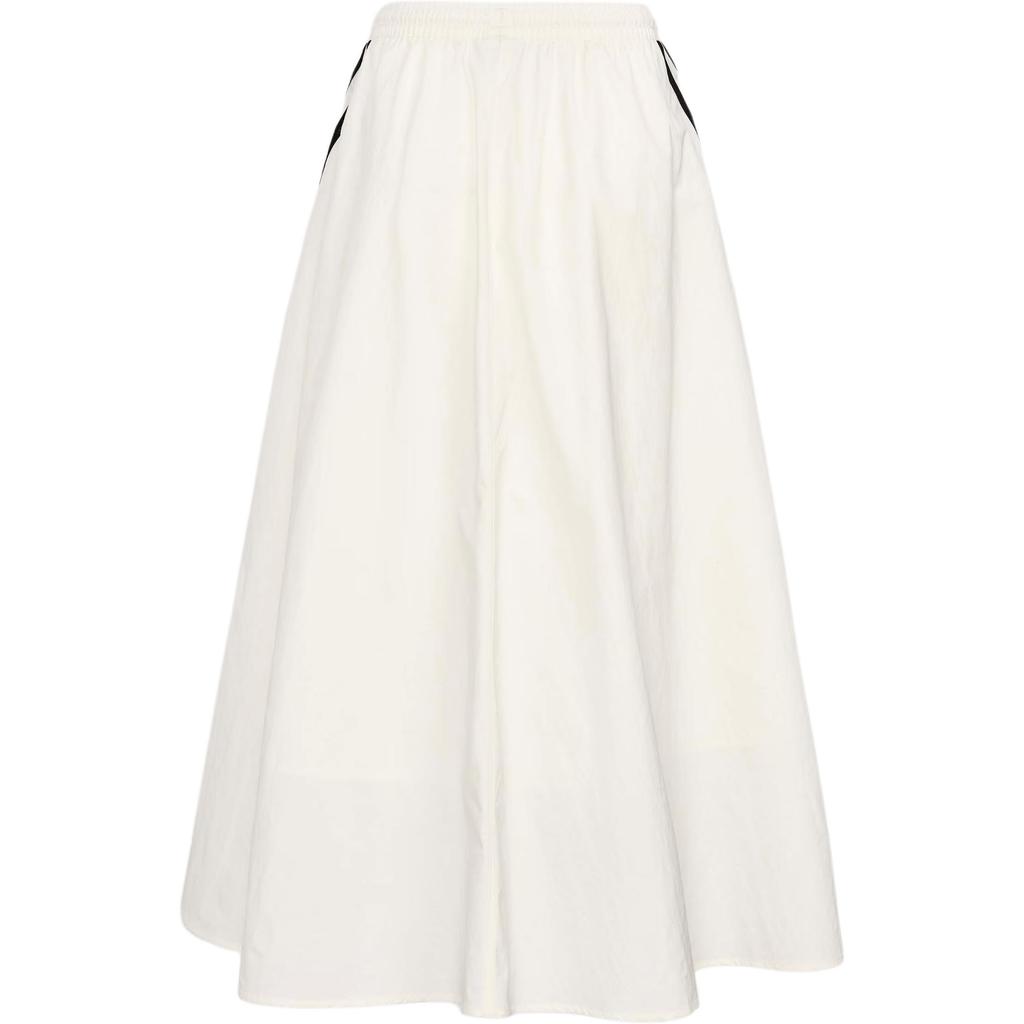 Adidas Originals Loose Fit Striped Drawstring Casual Long Skirt Women skirts KX7987