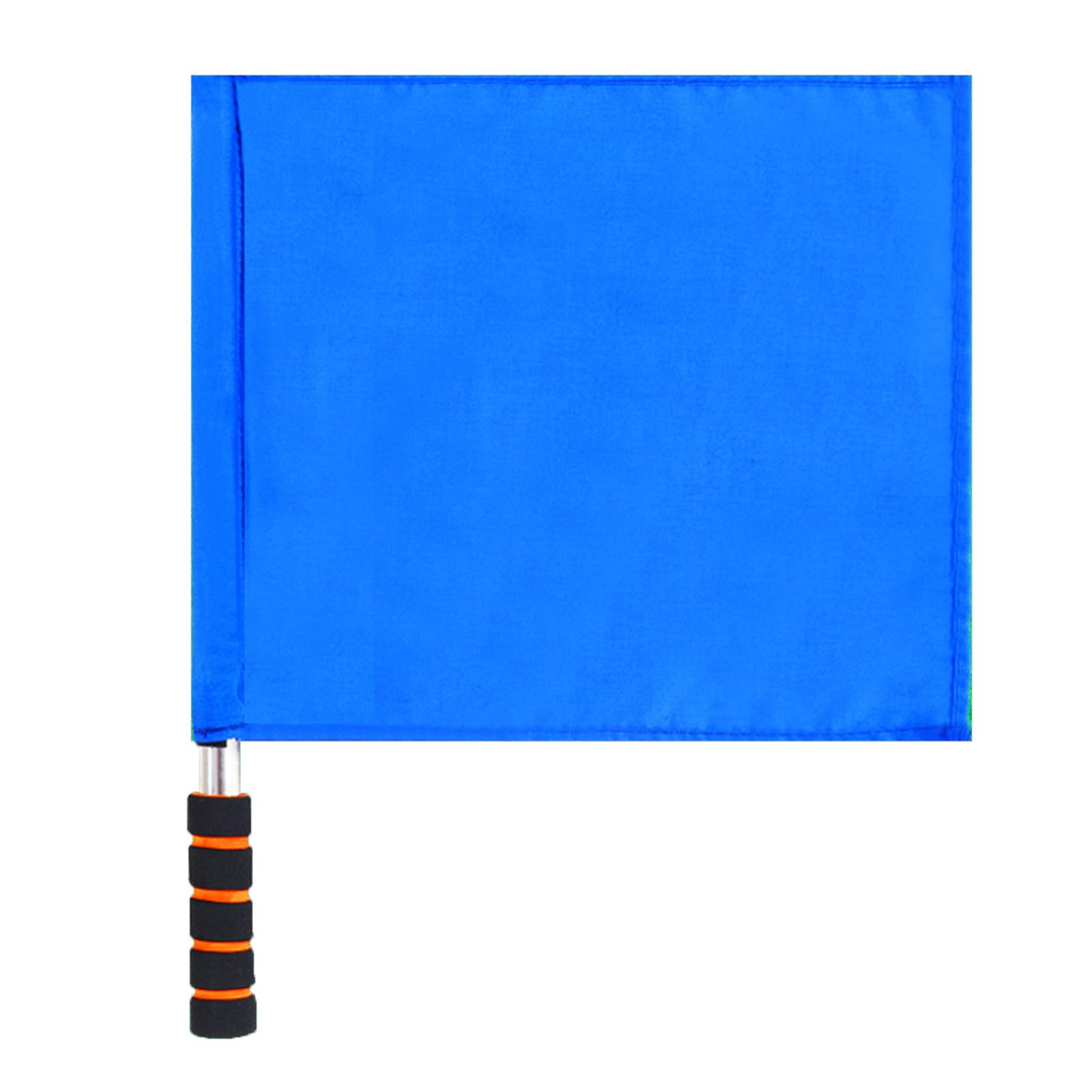 

Referee Linesman Flags Replacement Training Sports Flags with Sponge Handle for Soccer Volleyball Football Track синий