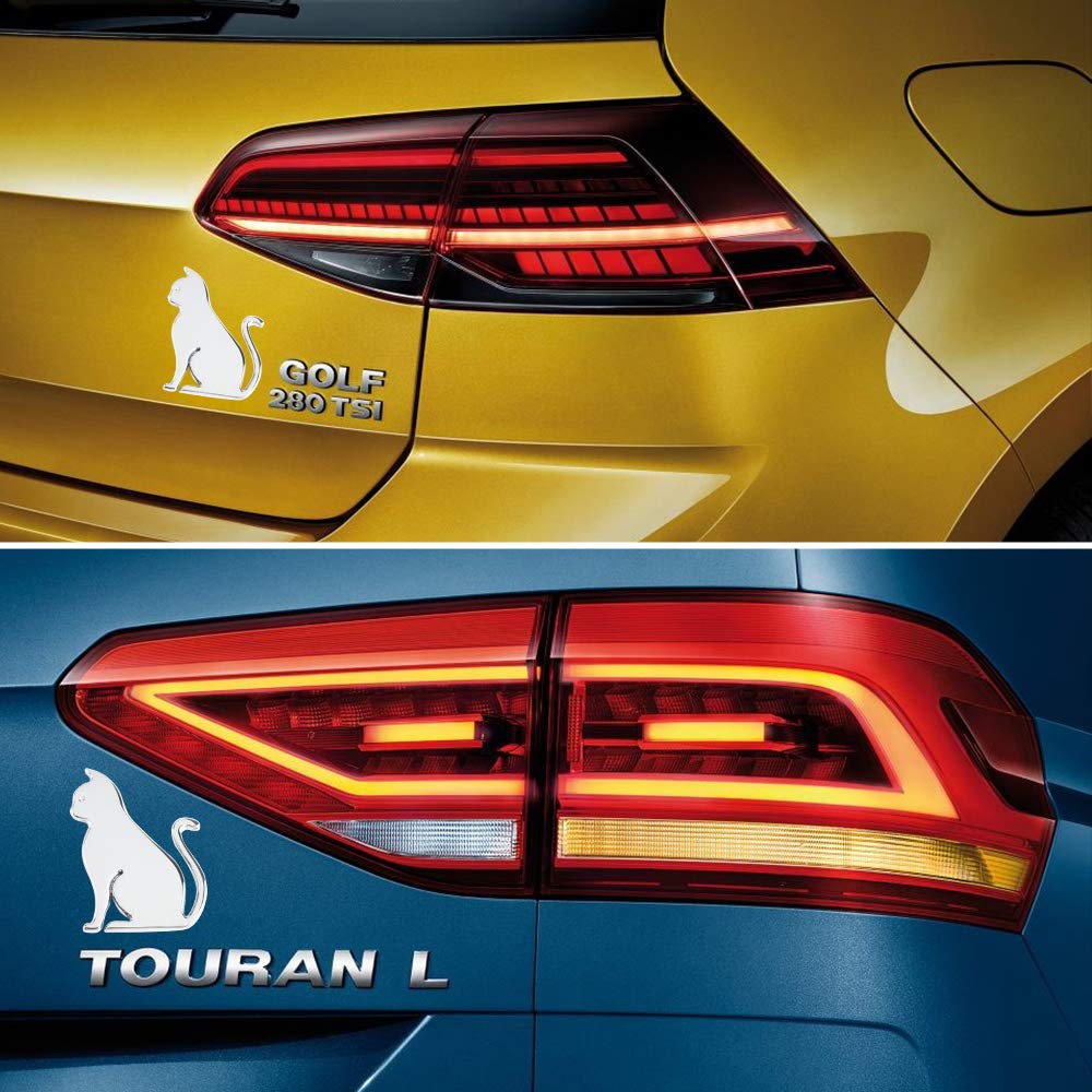 Catland Car Sticker Cat Shaped Emblem Cat Cat Cat Cool Stylish Plate Sticker Car