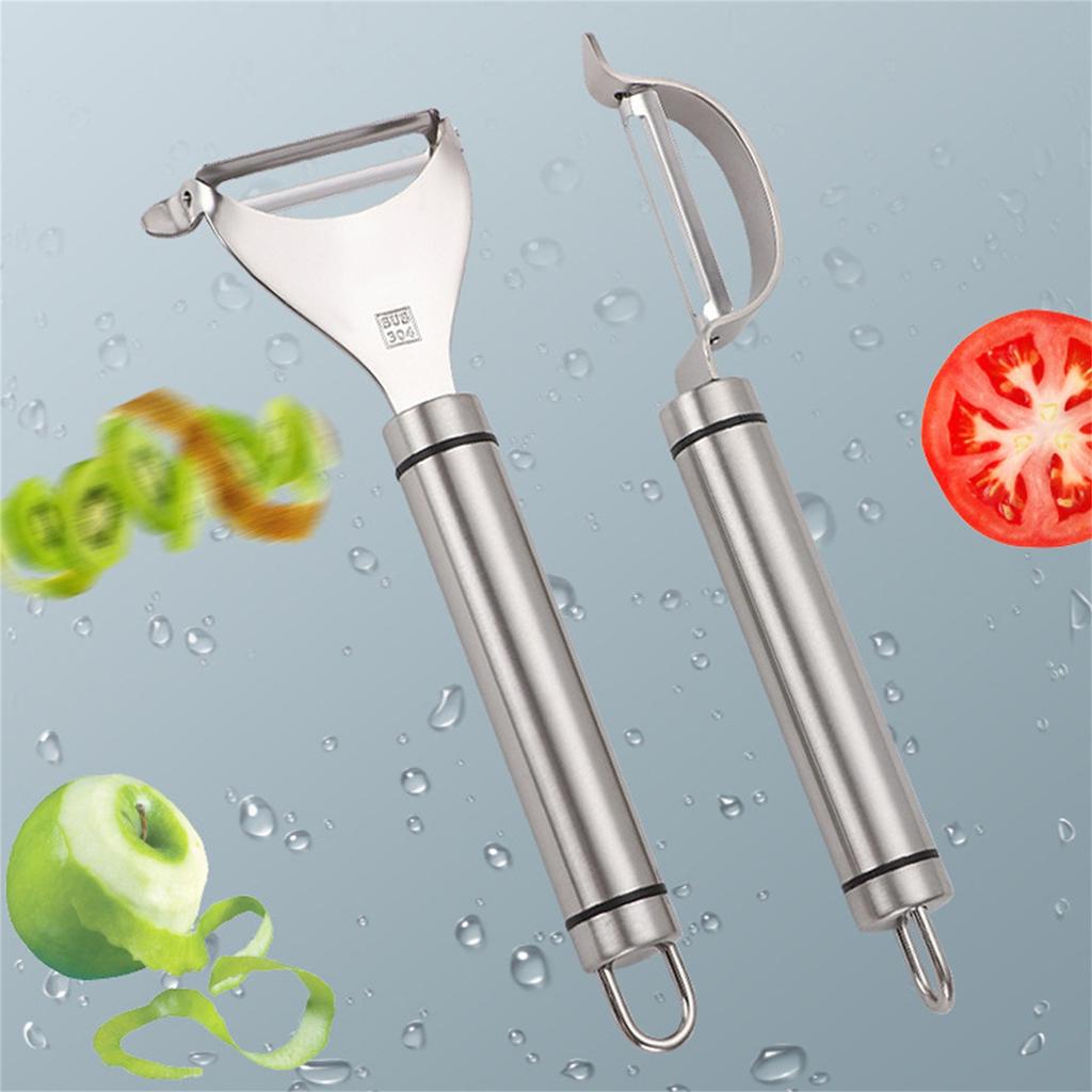 Edelstahlschäler Kartoffelschäler Gemüseschäler Edelstahlschäler für die Küche Set mit 2 Stück