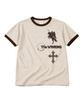 VENHIT Side Print Ringer Short Sleeve T-Shirt