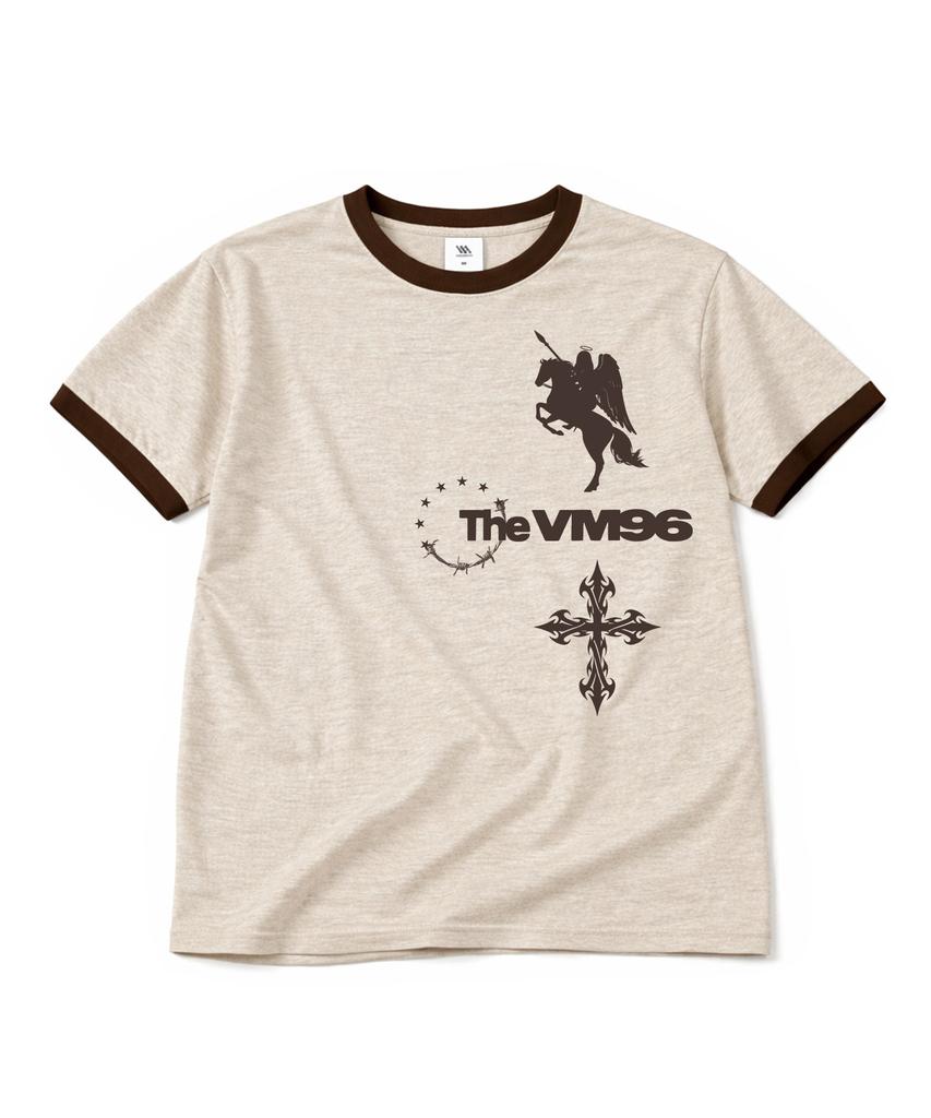 VENHIT Side Print Ringer Short Sleeve T-Shirt