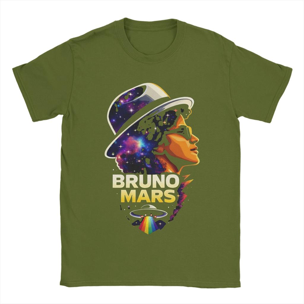 Bruno Mars Rapper T Shirts for Unisex Cotton Funny TShirts O Neck  Tees Short Sleeve Clothes Gift Idea