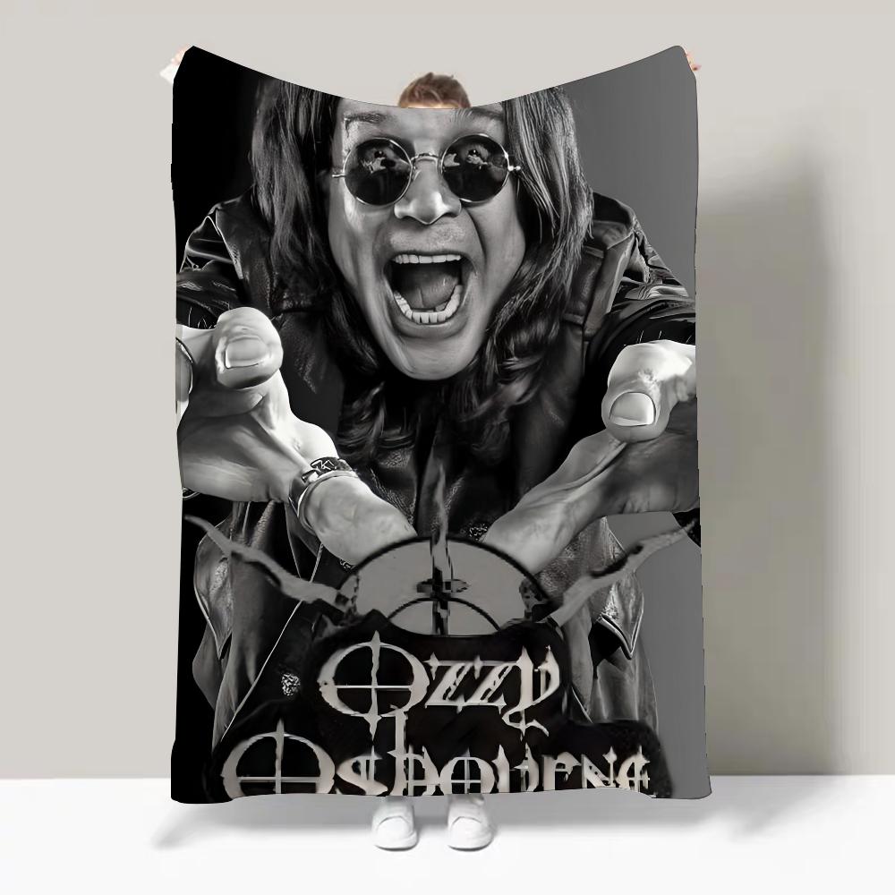 Rockový zpěvák O-Ozzy Osbourne Design deky Lehká Pro koleje, Dřímoty, Obývací pokoj, Kancelář, Pohovku, Celoroční
