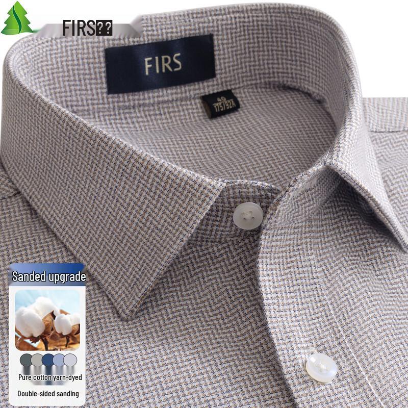 FIRS Men s Double-Sided Brushed Flannel Long-Sleeve Shirt 44