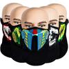 3D LED Light Up Mask EL Cold Face Cover Sound Activated Motorcycle Halloween Christmas Party