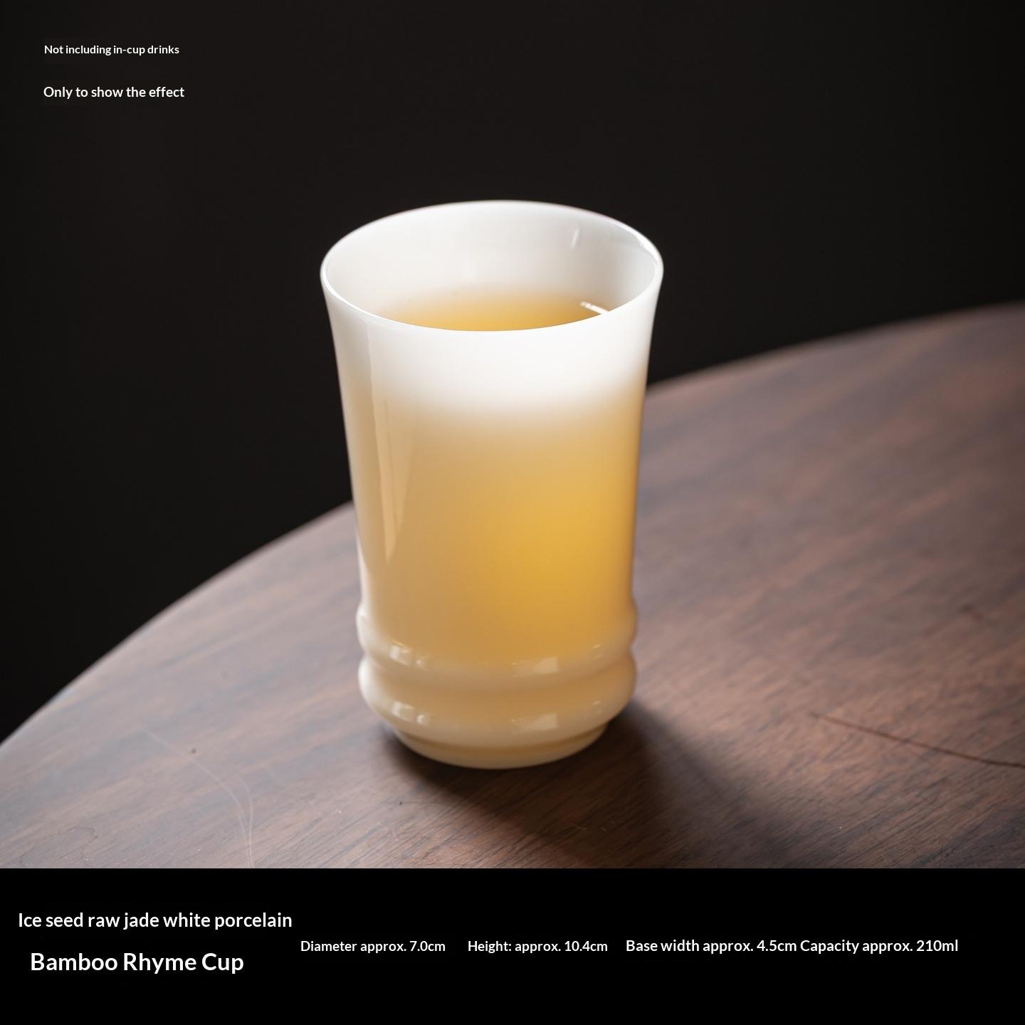 

Ice Jade Water Cup Teacup Large Mug Single Cup for The Master Tea Tasting Cup 201-300ml