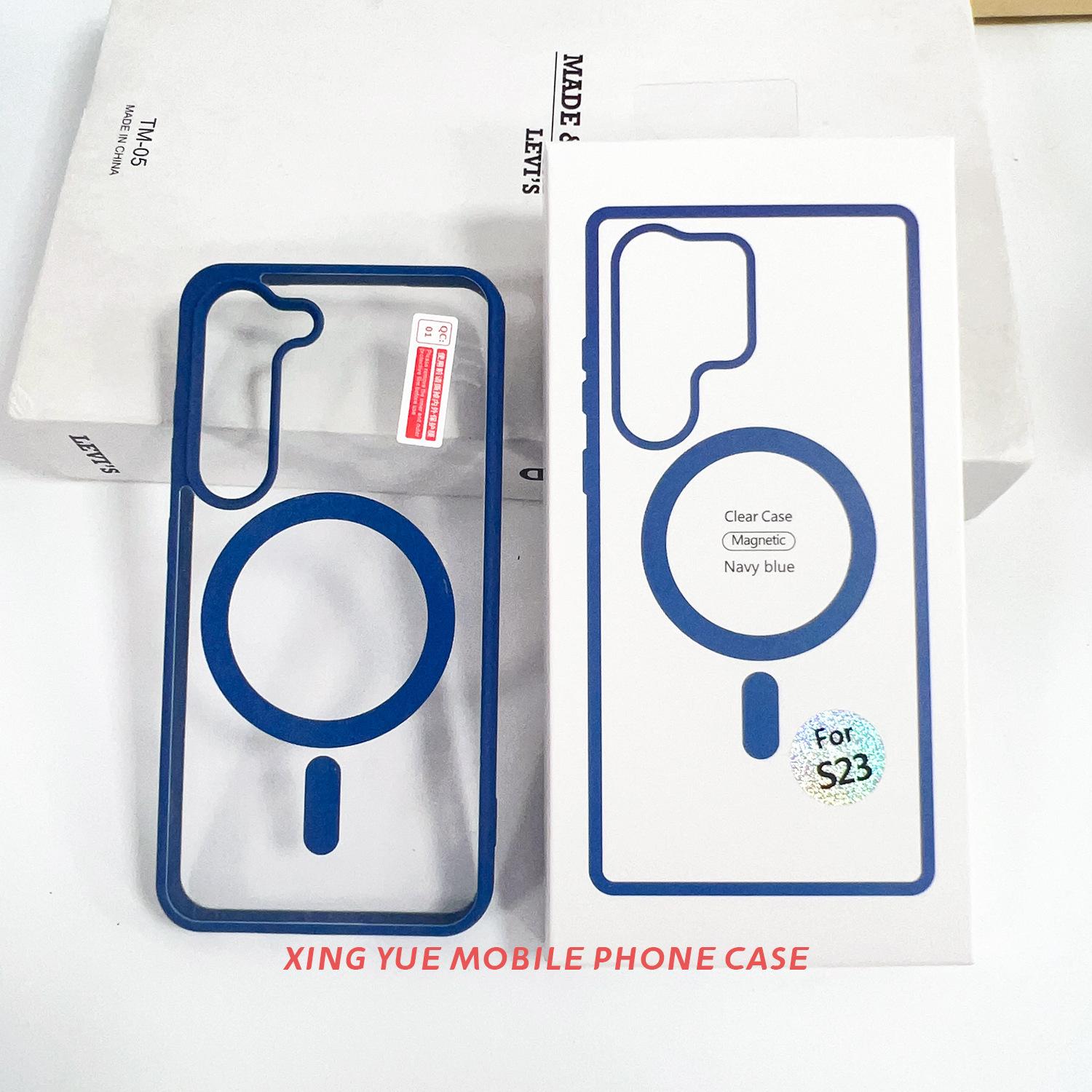 

Suitable for Samsung S25 Ultra Transparent Magnetic Phone Case S24 Wireless Charging Shield Protective Case A15 Samsung A36/A57