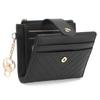 RFID Womens Wallet with Keyring and Cards and Coin Pocket Multi-Card Holder Zipper Buckle Women Purse
