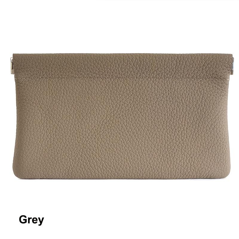 

1 шт. Самозакрывающийся длинный кошелек Набор для документов (паспорт, водительское удостоверение) Отделение для наушников и кабелей для передачи данных Сумка для хранения наличных Косметичка серый