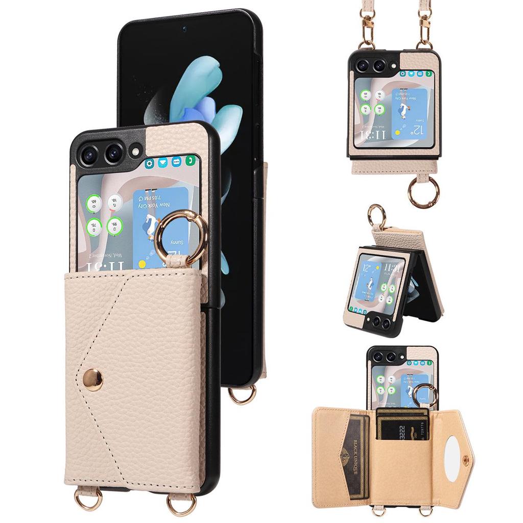 Samsung ZFlip 5/4/3 Diagonal Multifunctional Phone Case: Hot In Japan & South Korea! Foldable Screen Protector In Same Style.