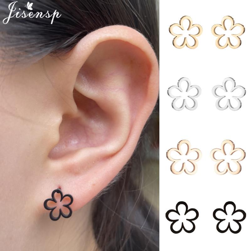 Lovely Dog Paw Earrings Women Multiple Stainless Steel Earings Fashion Jewelry Mushroom Rocket Lighter Ear Studs Weird Gift