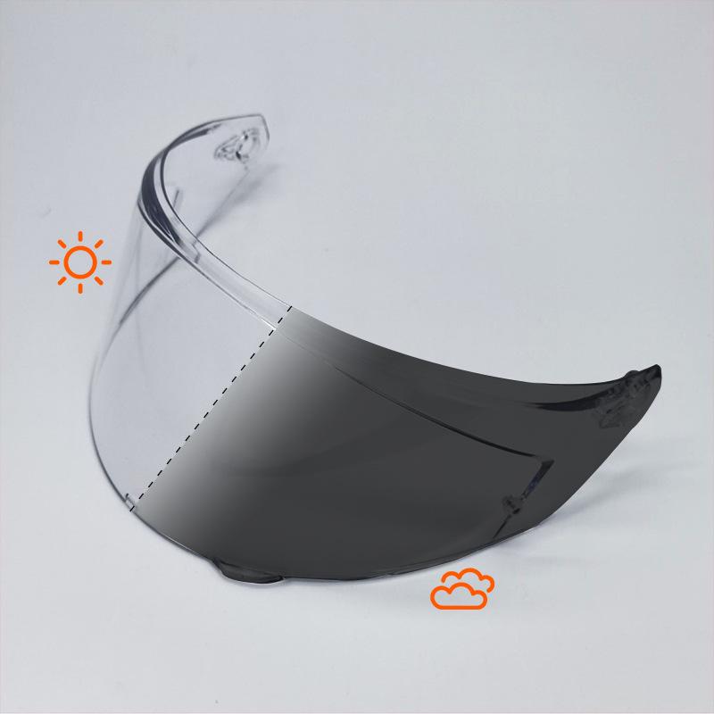 K3 K4 Motorcycle Helmet Lens: Electroplated Day & Night Mirror Accessory for Full Helmets