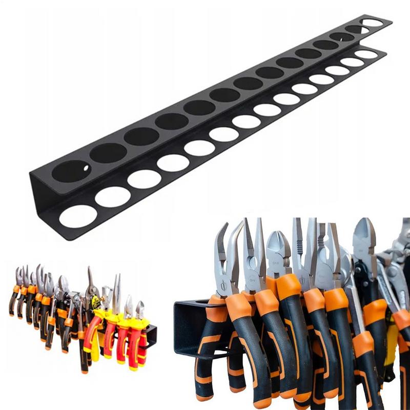Metal Screwdriver Organizer Tool Wall Mount 14-Hole Hardware Tool Storage For Hex Cross Screw Driver RC Tools Storage Base Stand