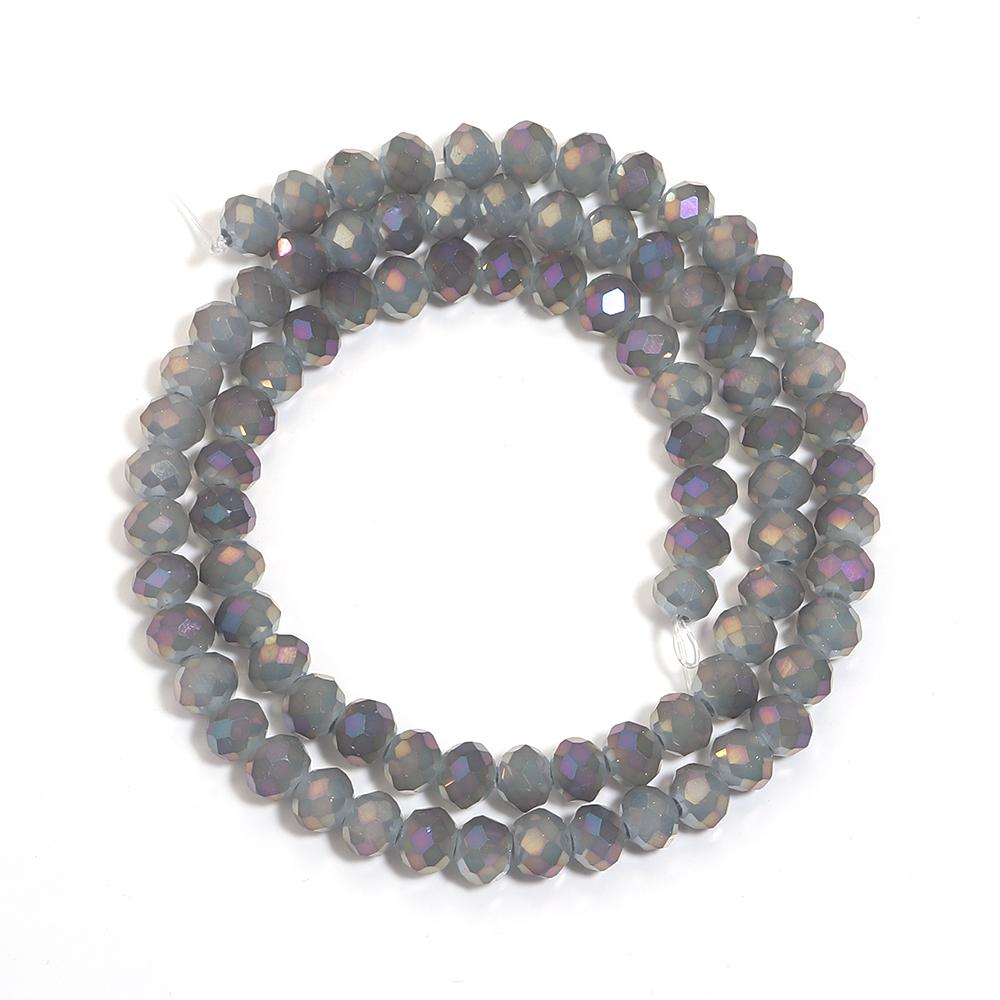 4 6 8mm Facettierte Kristallperlen Lila Tschechisches Glas Lose Spacer Perlen Für Schmuckherstellung DIY Bastelarbeiten Armbänder Halskette Zubehör