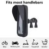 Handlebar Phone Holder Motorbike Phone Bag Pouch with Sunvisor 360 Degree Rotating Mount Holder for Phone Up to 6.5inch