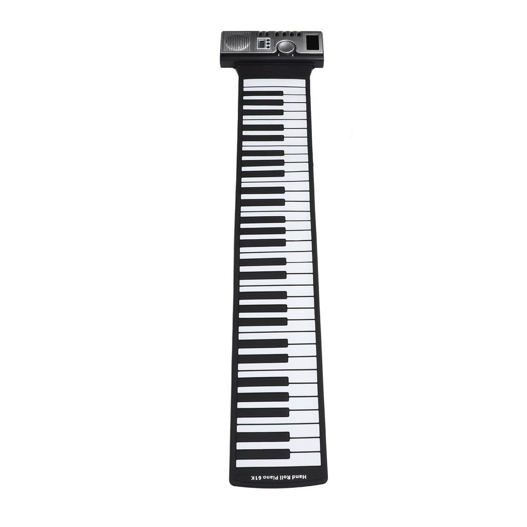 61 Key Roll Up Piano Keyboard Portable Silicone Electronic Piano Keyboard with Built in Speaker for