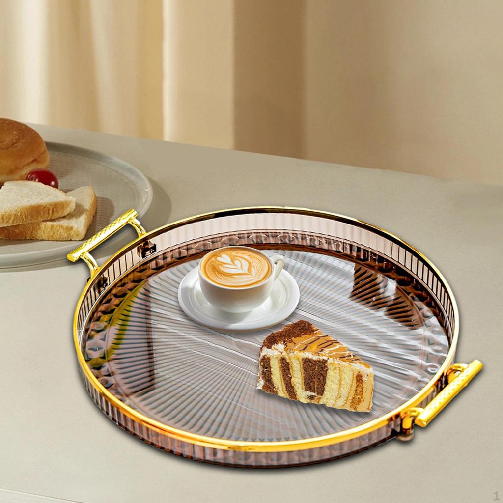 Countertop Fruit Bowl Dish Serving Platter Round Tray Storage for Restaurant