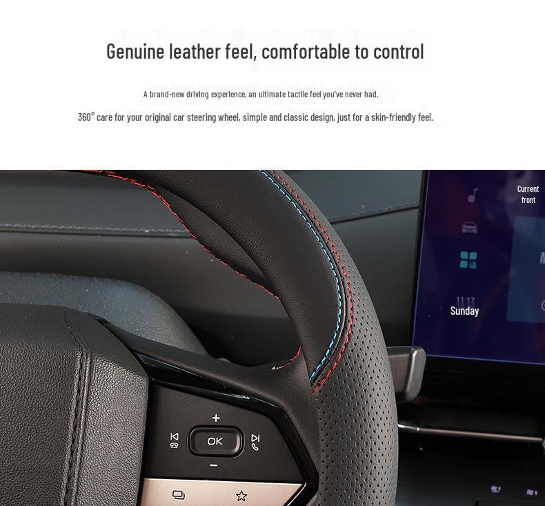 Ultra-Thin Steering Wheel Cover for Changan Eado & CS55+