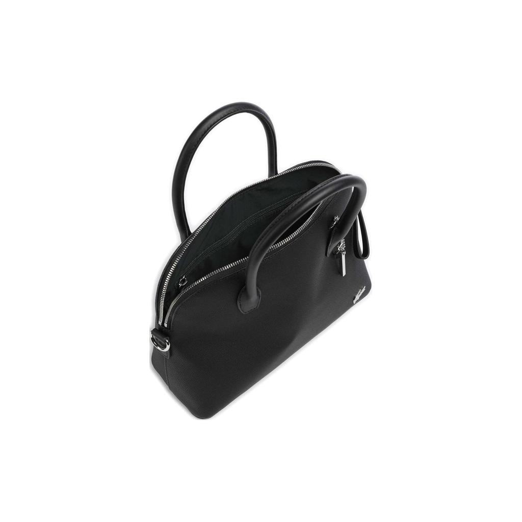 Lacoste Polyurethane Shoulder Bag, Crossbody Bag, Handbag Women's Black NF4370DB000