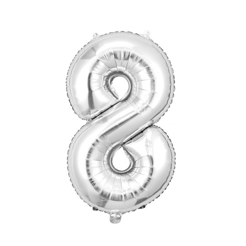32-Inch Digital Balloons Numbers 0-9 Birthday Par Decoration Wedding Ceremony Room Arrangement Festival Celebration Supplies