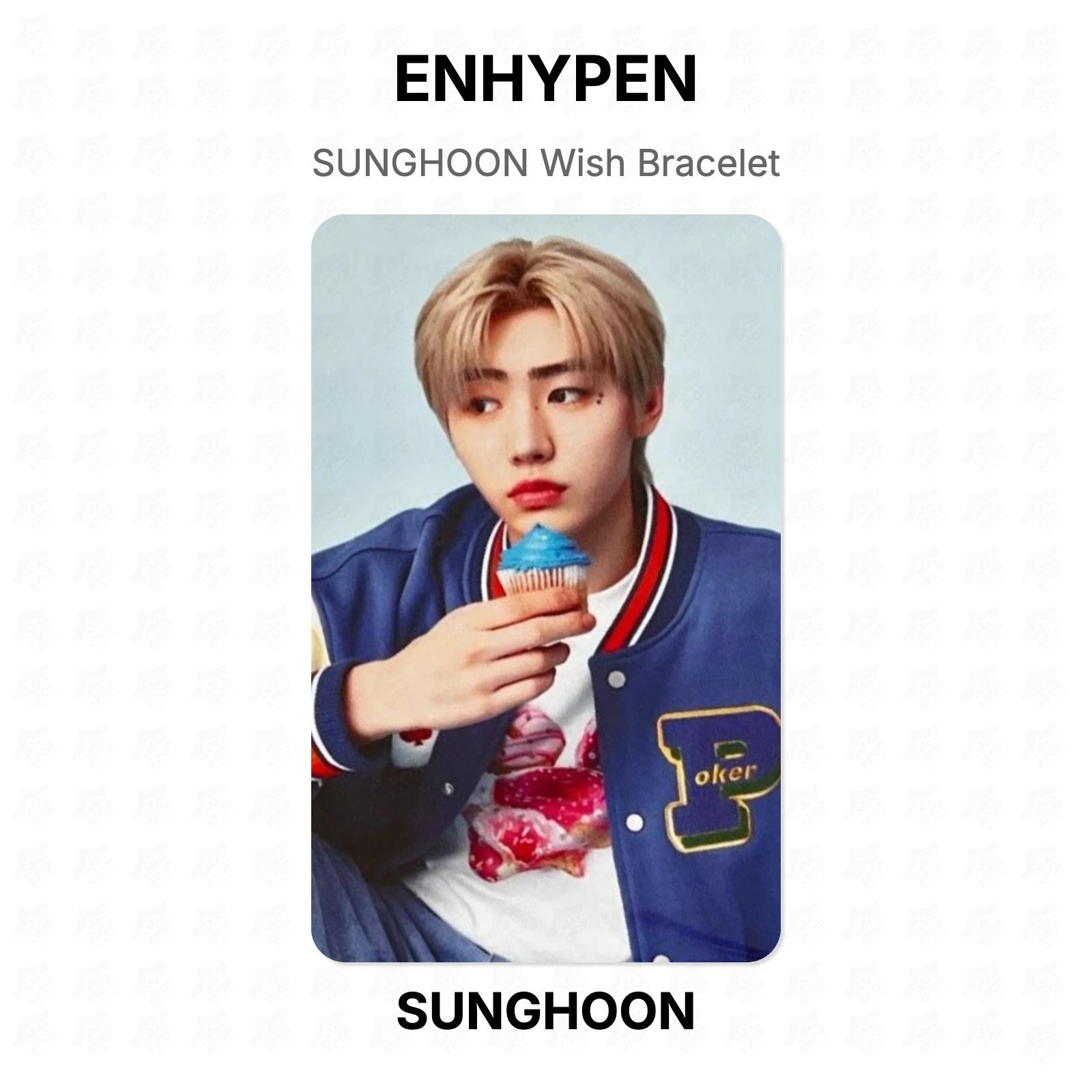 ENHYPEN SUNGHOON SUNGHOON Wish Bracelet Official Photocard SUNGHOON