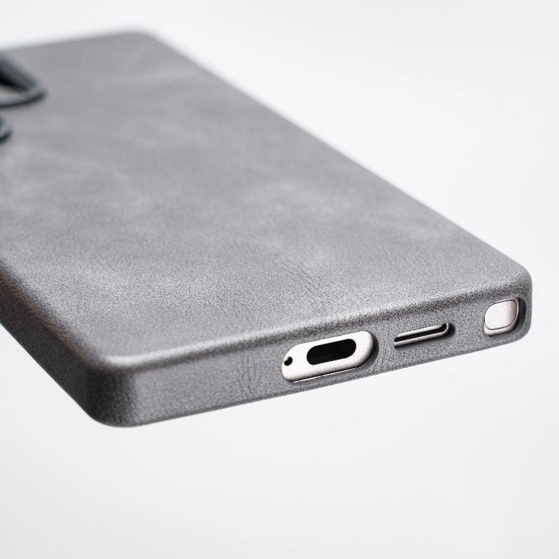 For Samsung Galaxy S23 S24 S25 Ultra Case For MagSafe Magnetic Luxury Vintage Style Leather Cover Fingerprint-Resistant Bumper