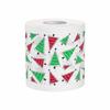 Santa Printed Christmas Toilet Roll Paper Christmas Tree Printed Kitchen Tool Christmas Pattern Tissue Color Pattern