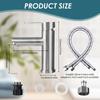 304 Stainless Steel Single-Handle Basin Faucet Brushed Single-Hole Ceramic Cartridge Suitable for Gyms and Living Rooms