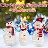 Christmas Scene Decorations Glowing Snowman Ornaments Christmas Outdoor Decoration