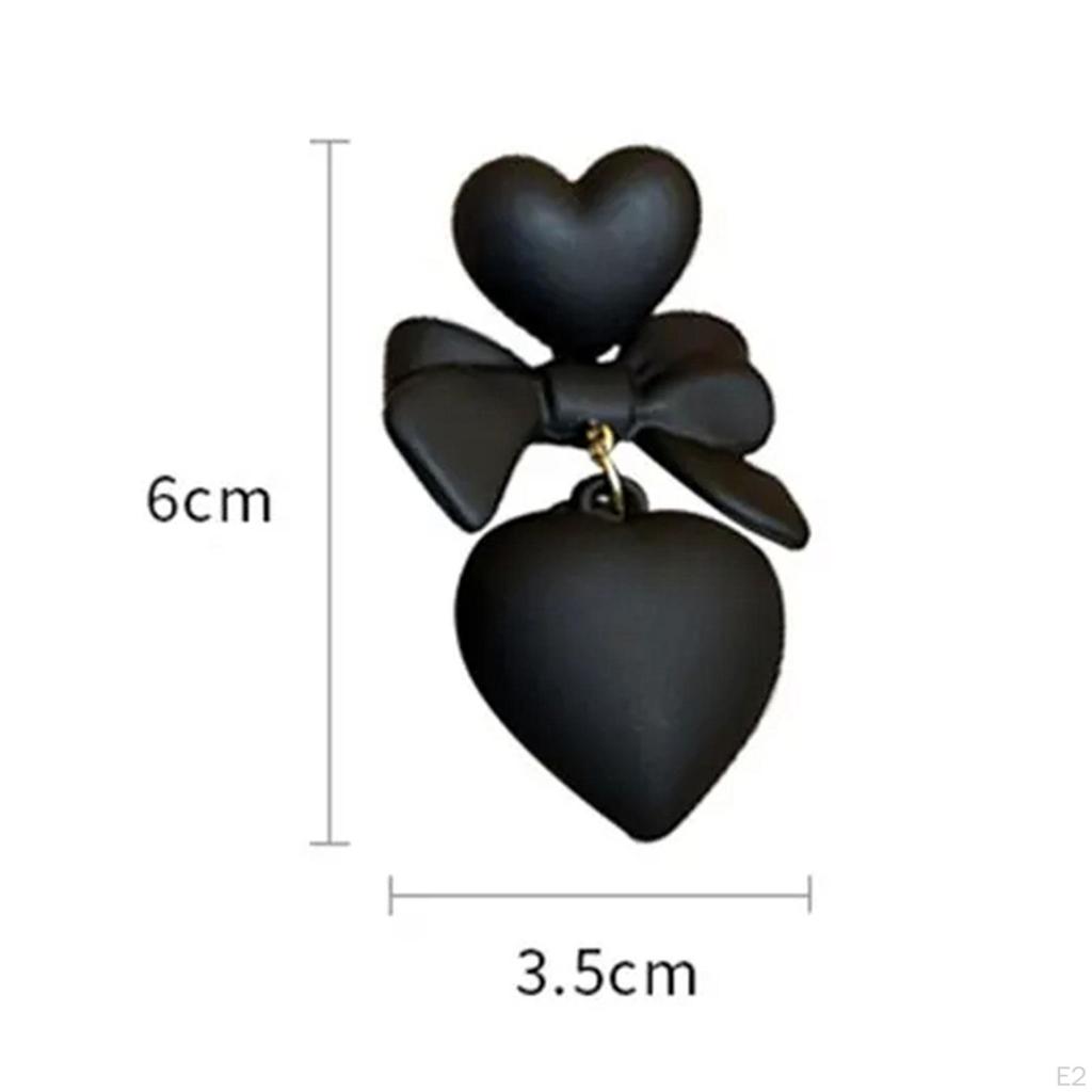 Valentine Bowknot Stud Earrings Jewelry Accessory Jewellery Decor Girls Heart Ear Studs for