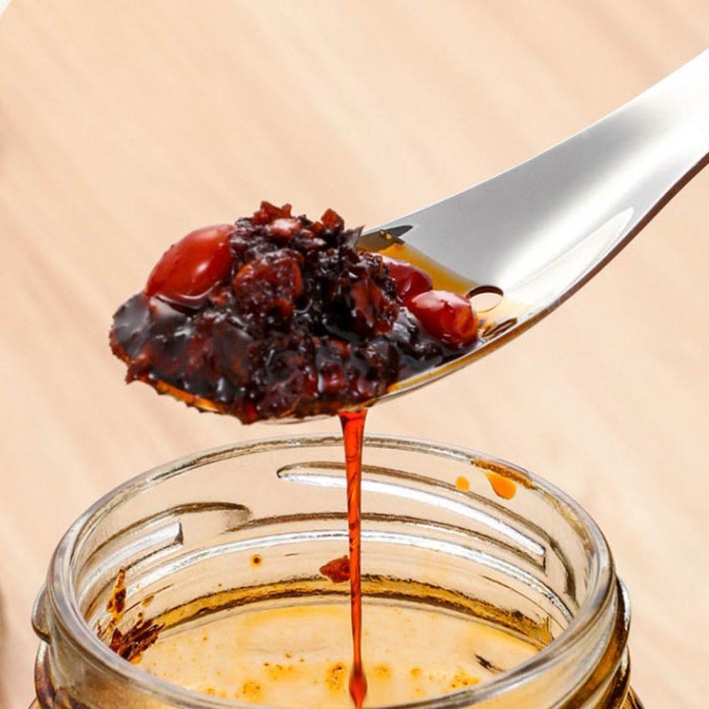 Long Handle Dessert Spoon Silver Slotted Spoon Filter Spoon Soup Spoon  Ice Cream