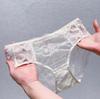Sexy Lace Underwear for Women High Wasited Panties Breathable Floral Briefs Women's Bikini Underwear Breathable Cheeky Panties