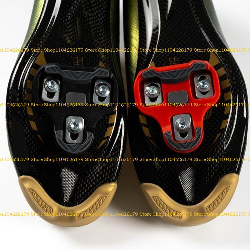 A1A2 2er-Pack Leichtgewicht Rutschfeste Fahrradschuhplatten Bequeme Fahrrad-Pedalplatten