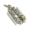 Skull Maria Pendant by Goodvibrations, Razor-shaped, Silver, for Women and Men