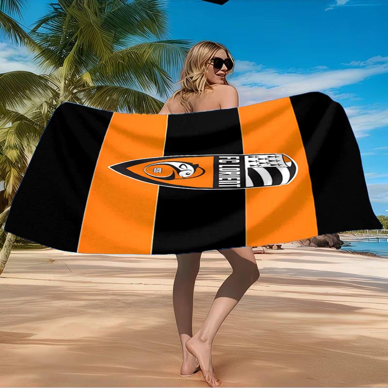 Lorient Crest Design Beach Towel Microfiber Beach Towel, Lightweight and Quick-Dry, for Summer Travel, Swimming Pool Fan Birthday Gift