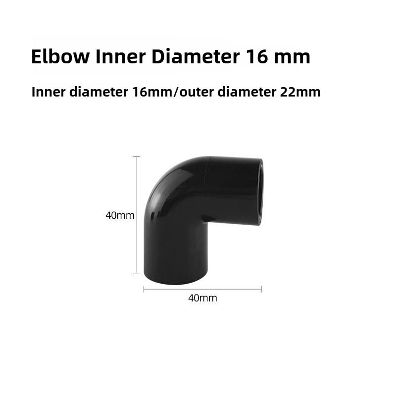 PVC Black Fish Tank Water Pipe Plastic Tube Fittings Elbow Joint Duck Bill Water Outlet Aquarium Accessories Water Inlet Pipes