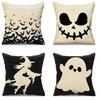 Halloween Pillowcase Pumpkin Skull Funny Ghost Cushion Cover Sofa Living Room Decoration Pillow
