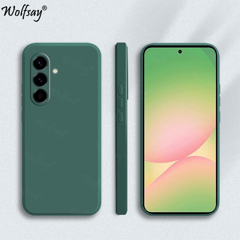 Case For Samsung Galaxy A56 Case Soft Original Liquid Silicone Back Case For Samsung Galaxy A56 Cover For Samsung A56 5G Funda