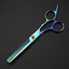 Professional 6 '' Scissor Red Gem Hair Cutting Scissors Haircut Thinning Barber Tools Cut Shears Hairdresser Scissors