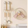 No-Drill Suction Cup Kitchen Organizer: Pot Lid & Chopping Board Rack